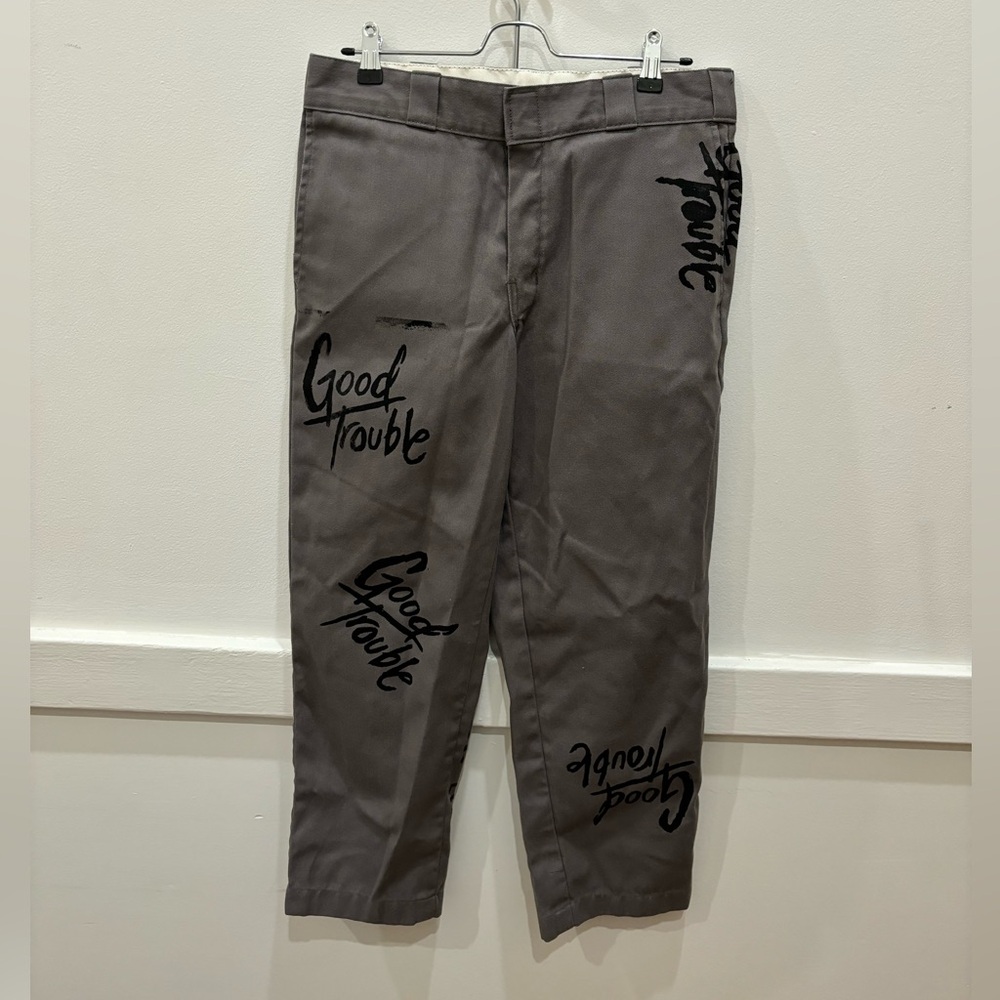 Upcycled dickies 874, good trouble